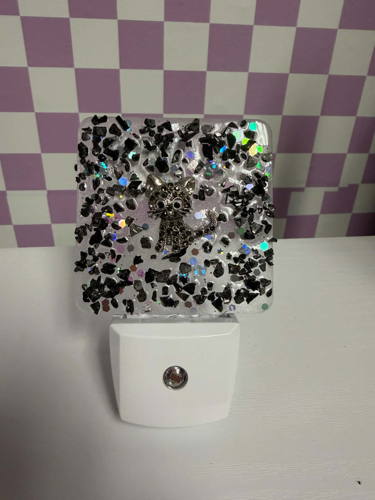 Black Cat resin nightlight