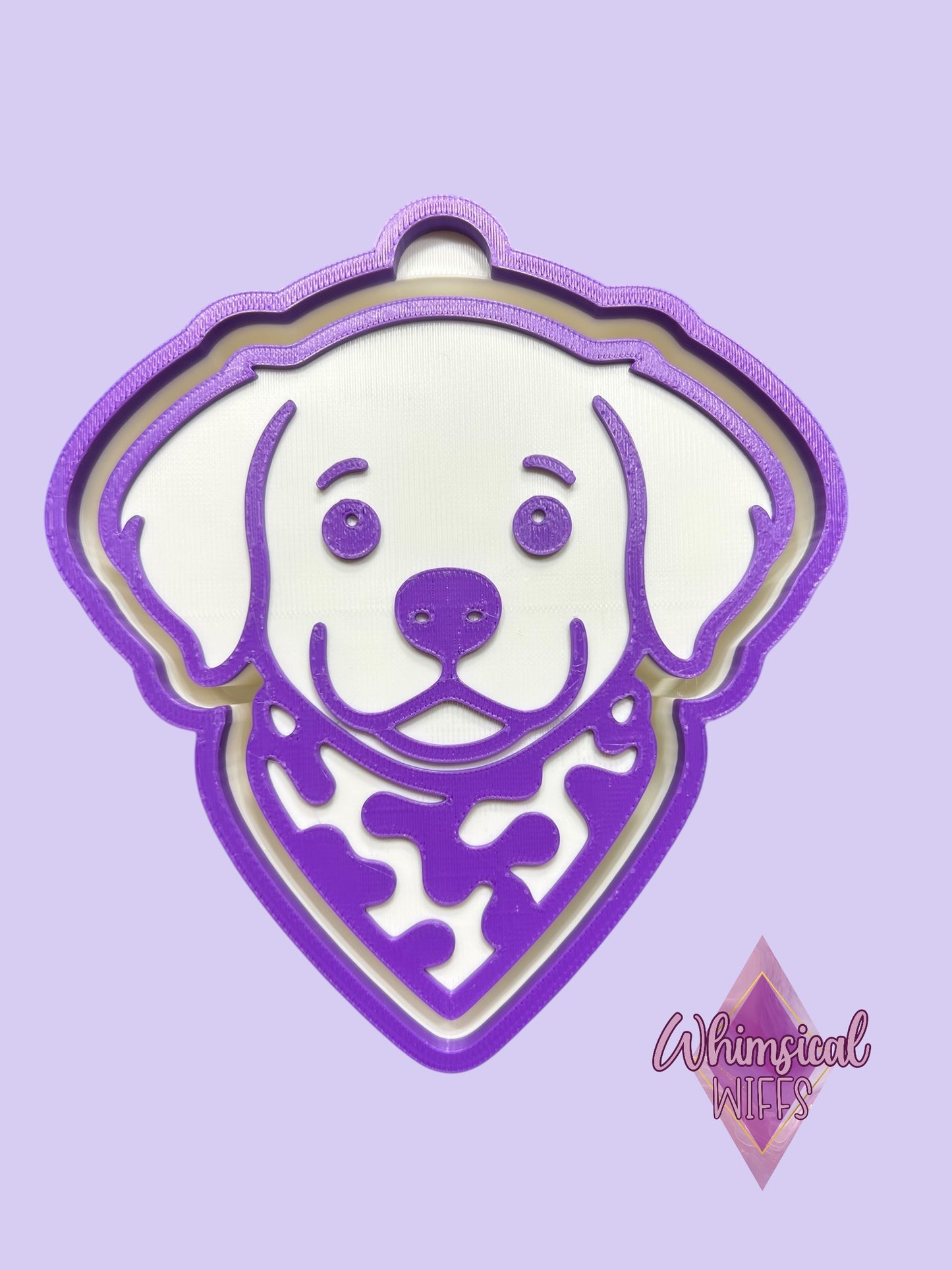 Dog with camo bandana Mold