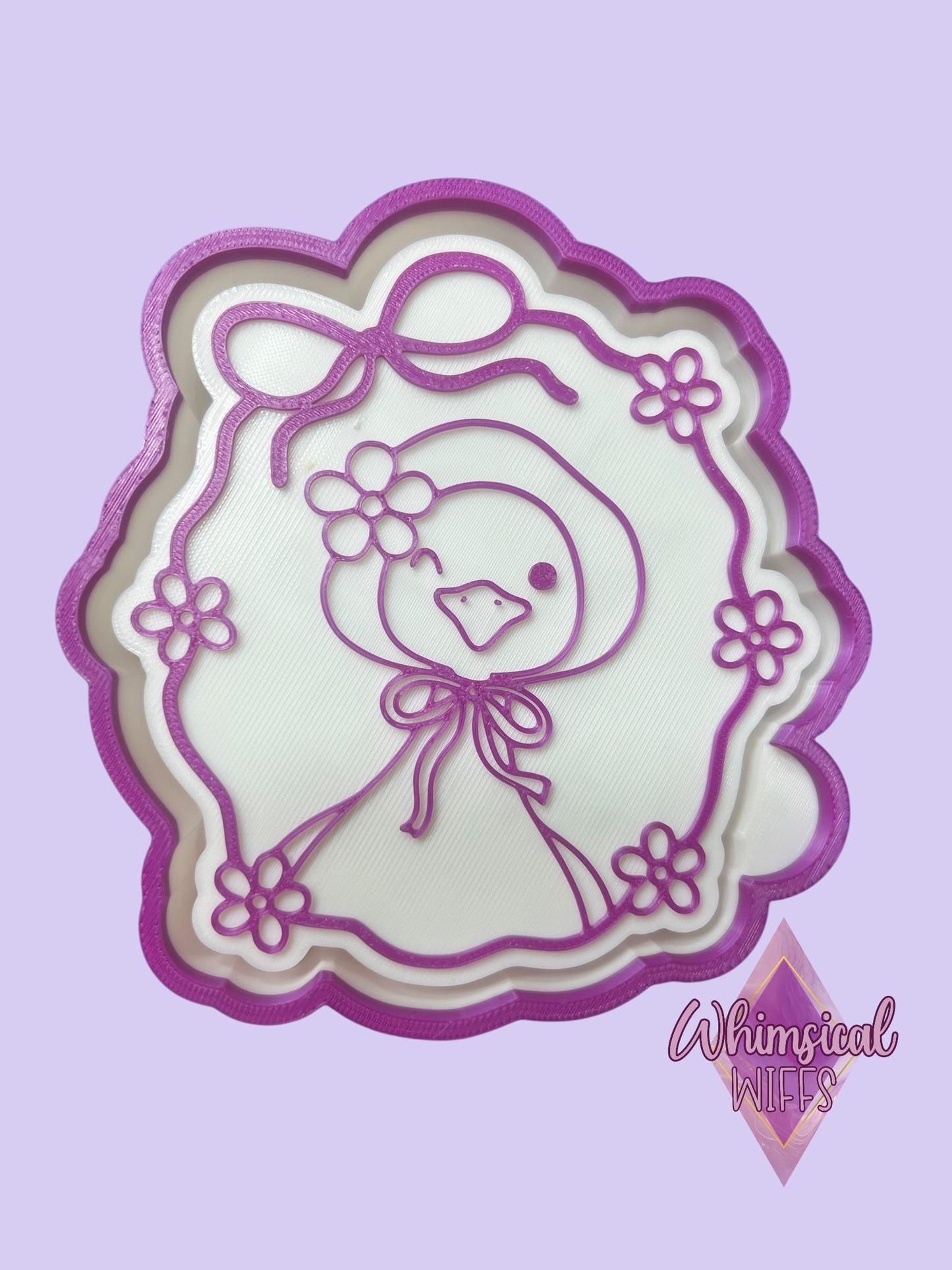 Girly Goose in a Bow frame Mold