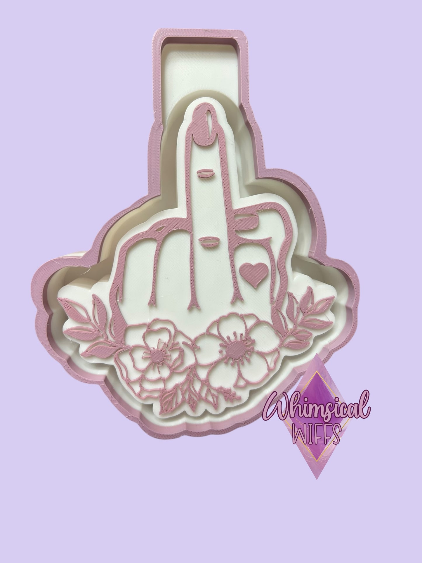 Floral Middle Finger Mold