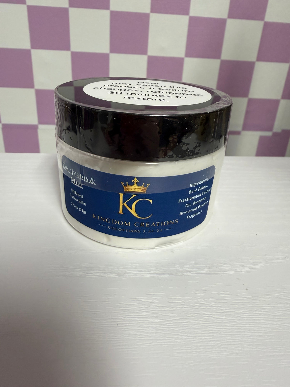 Eucalyptus & Mint Whipped Tallow Balm – 2.5 oz