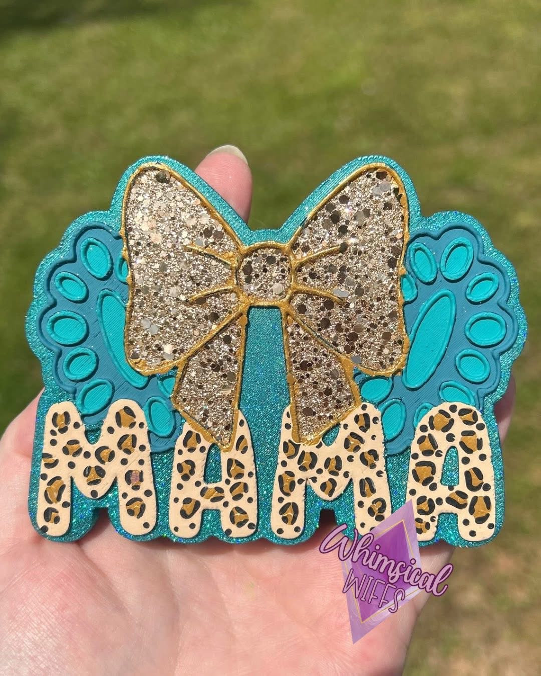 Mama Turquoise Bow