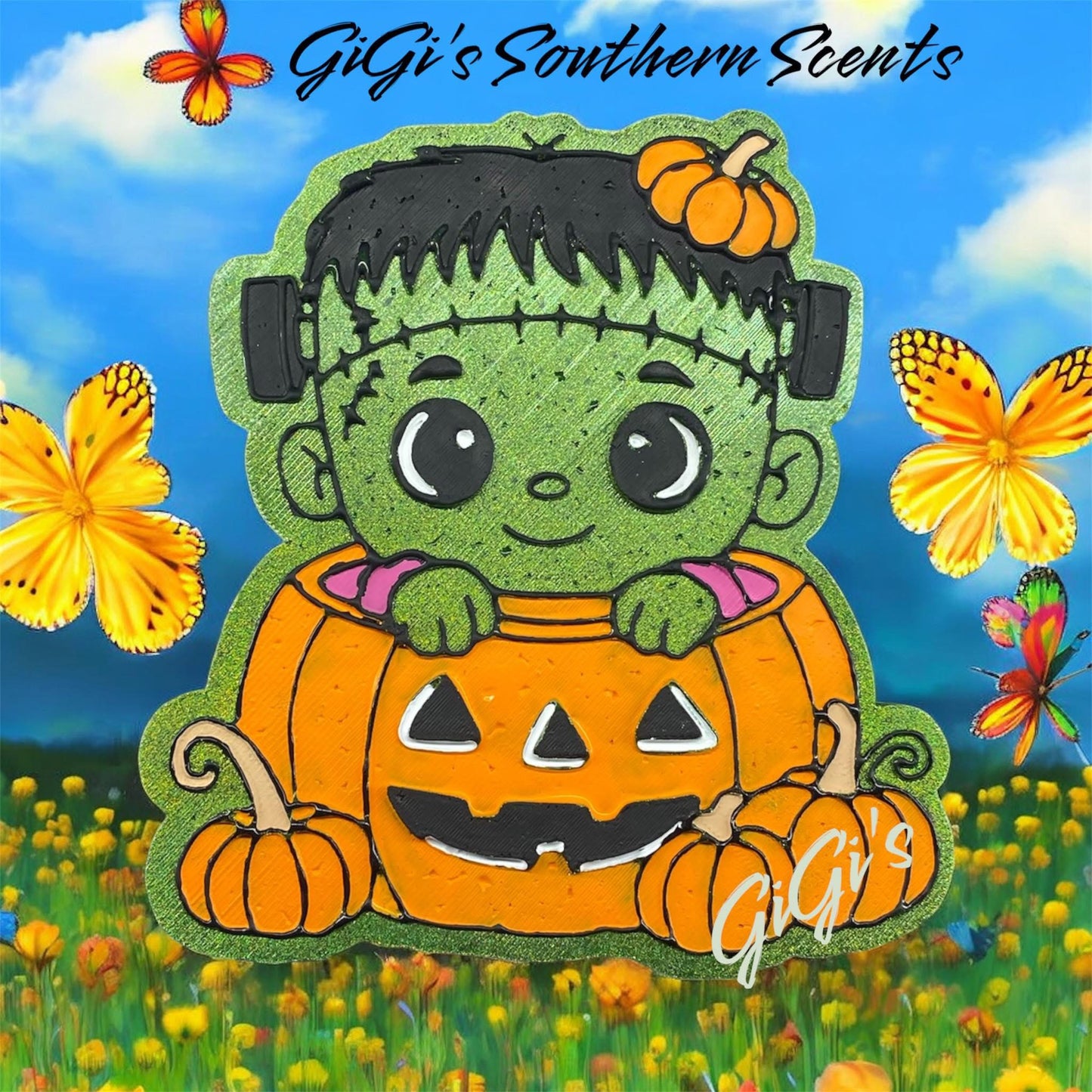 Frankie in a pumpkin Mold