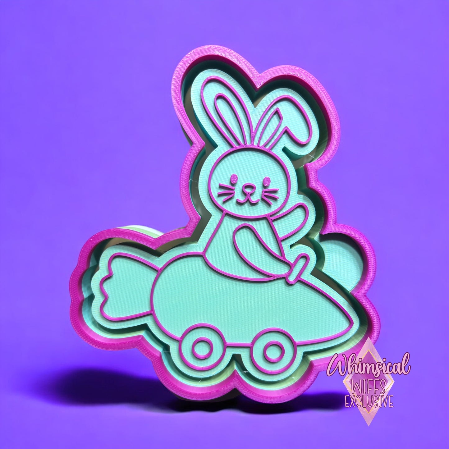 Easter Bunny on Carrot Car STL File