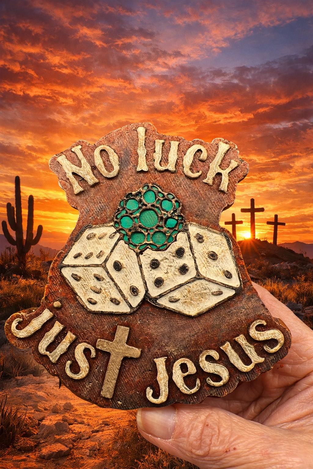 No Luck Just Jesus Mold
