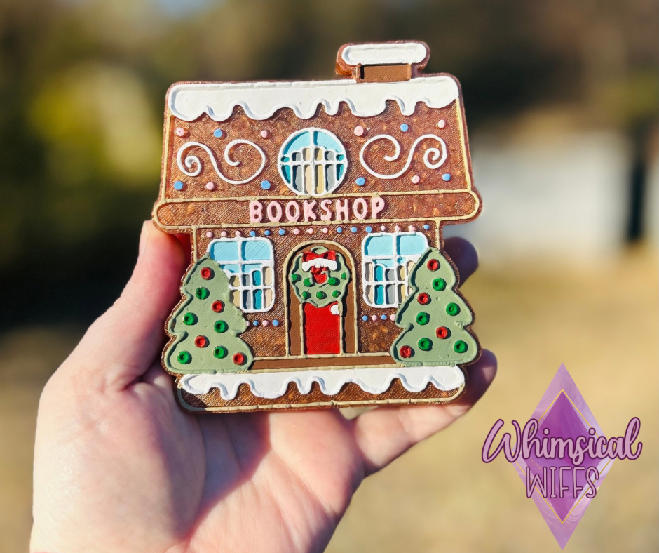Bookshop Gingerbread House Freshie