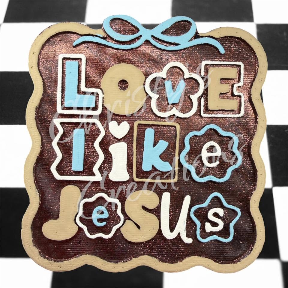 Decorated Love like Jesus freshie example.