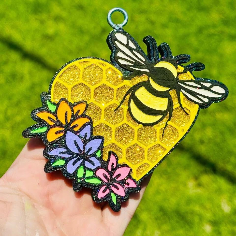 Floral Honey Bee Mold