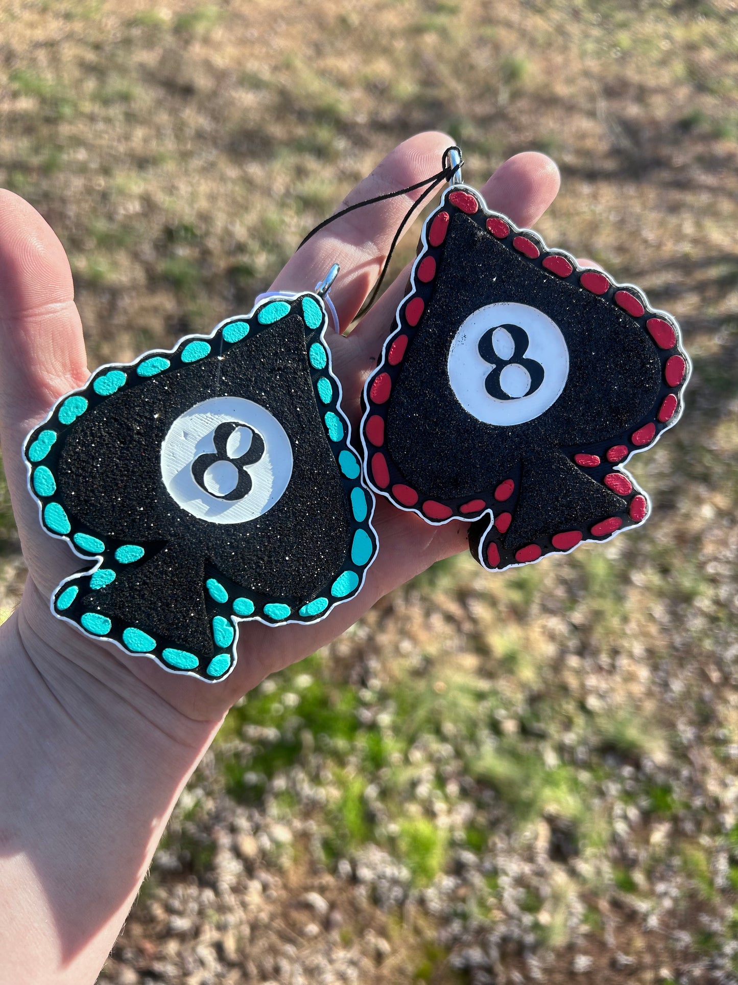 8 ball Spade Freshie