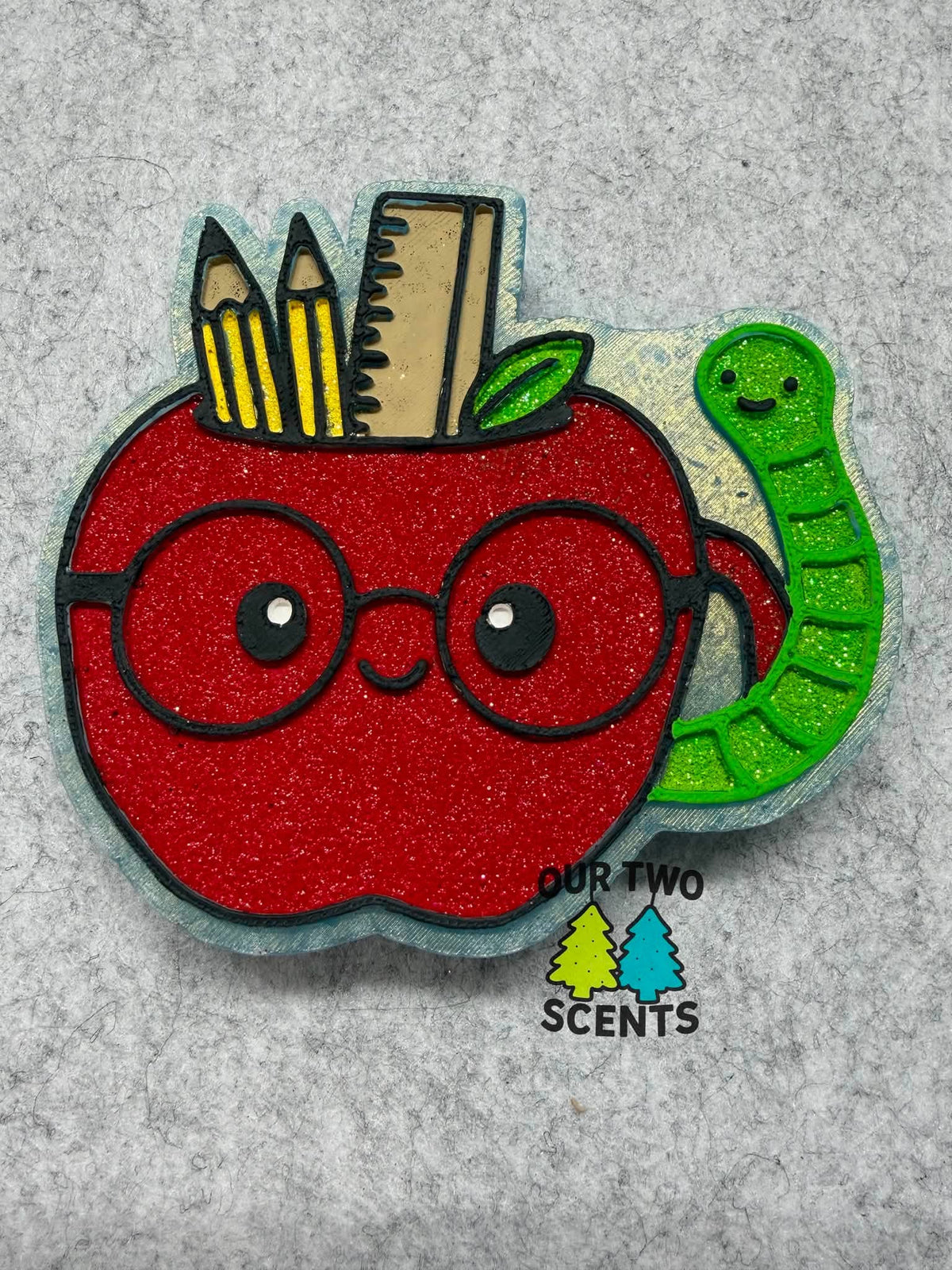 Decorated Apple Teacher Mug freshie example.