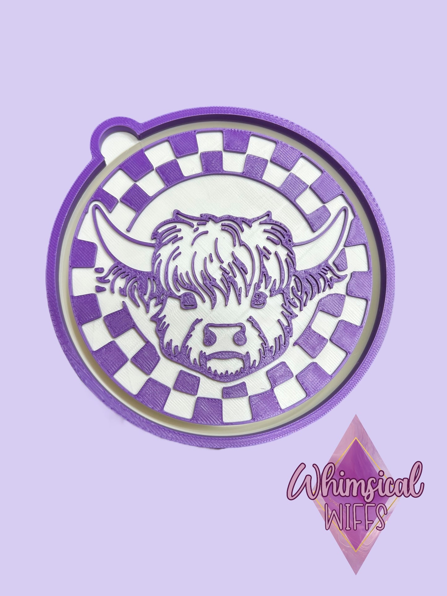 Checkered Highland Cow Mold