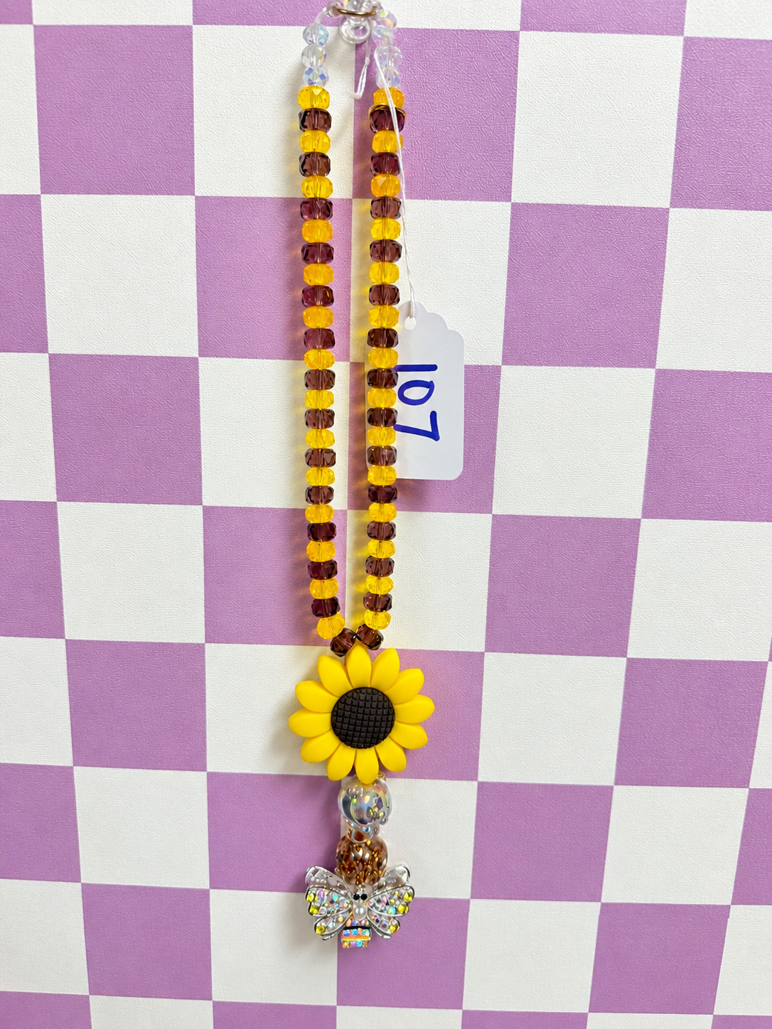 Sunflower Car Charm