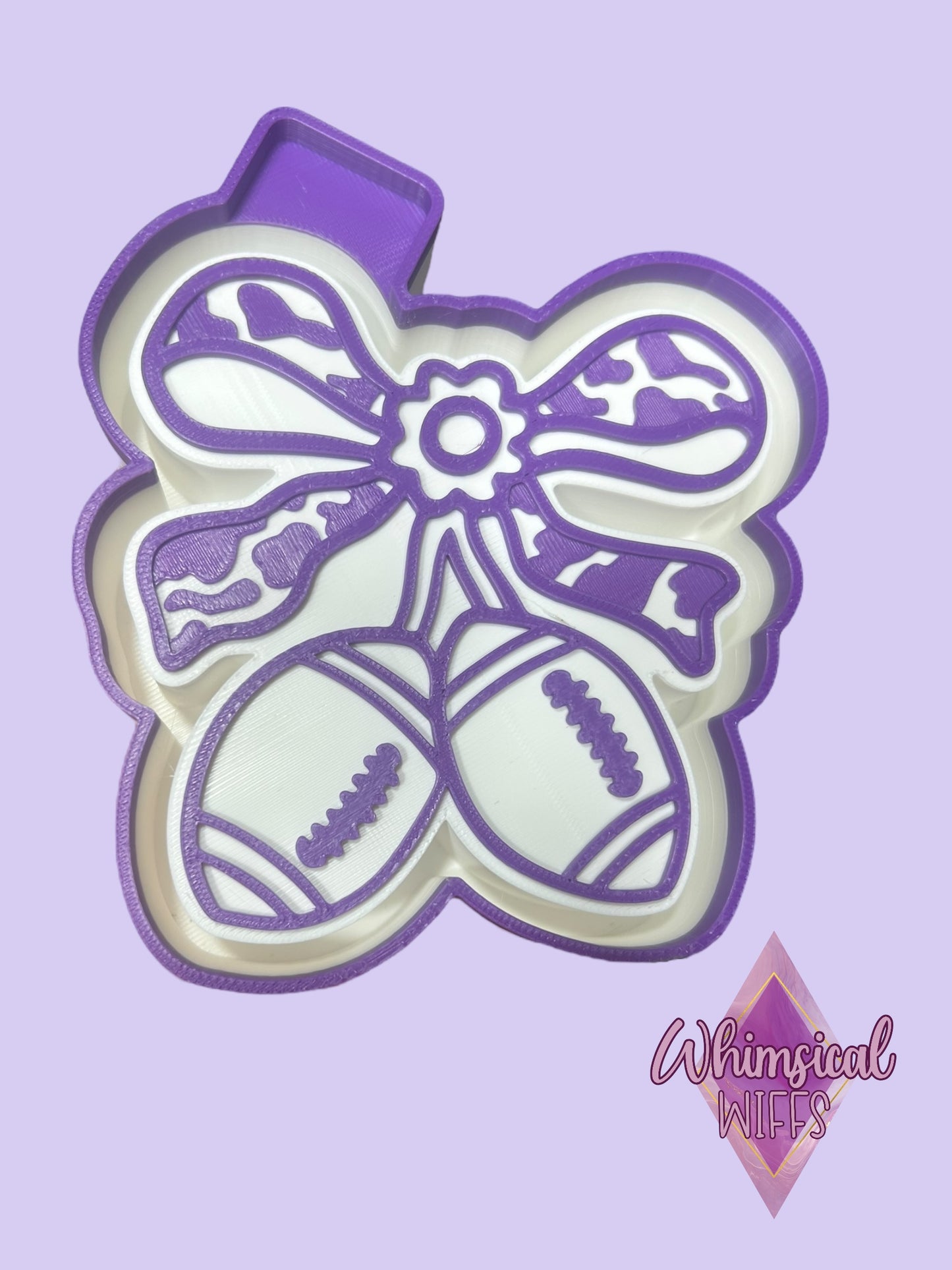 Football “cherries” with camo bow Mold