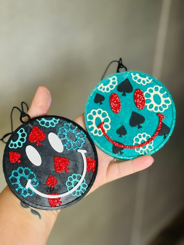 Turquoise and Spade Smiley Mold