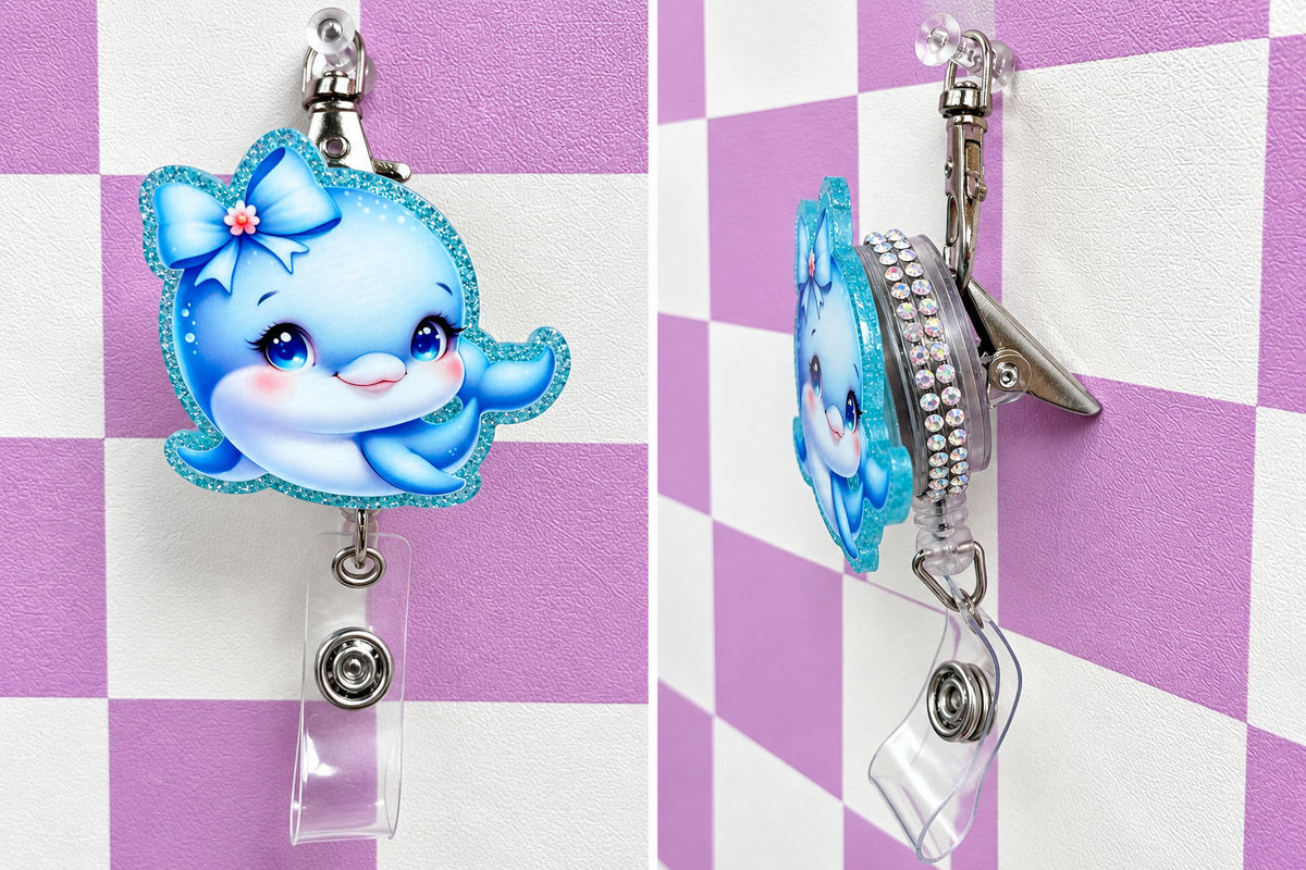 Dolphin with Bow Reel