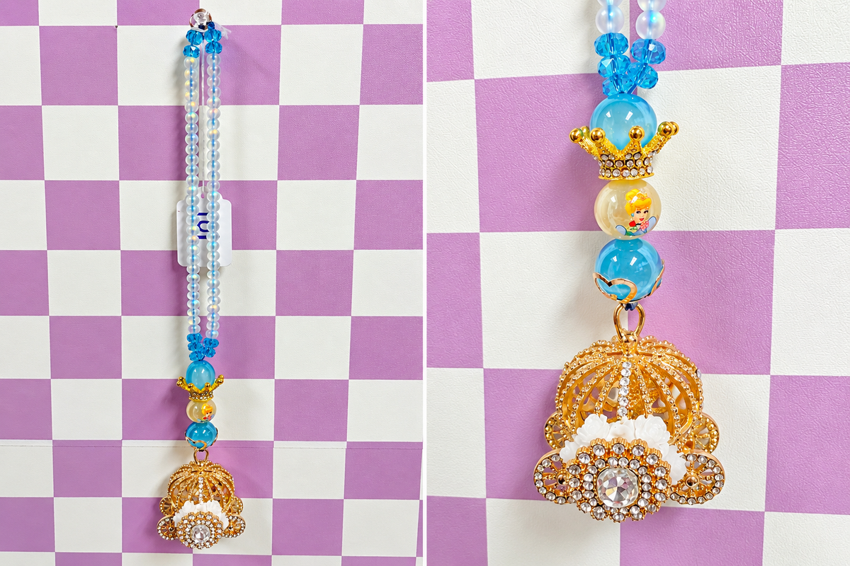 Carriage Blue Fancy Car Charm