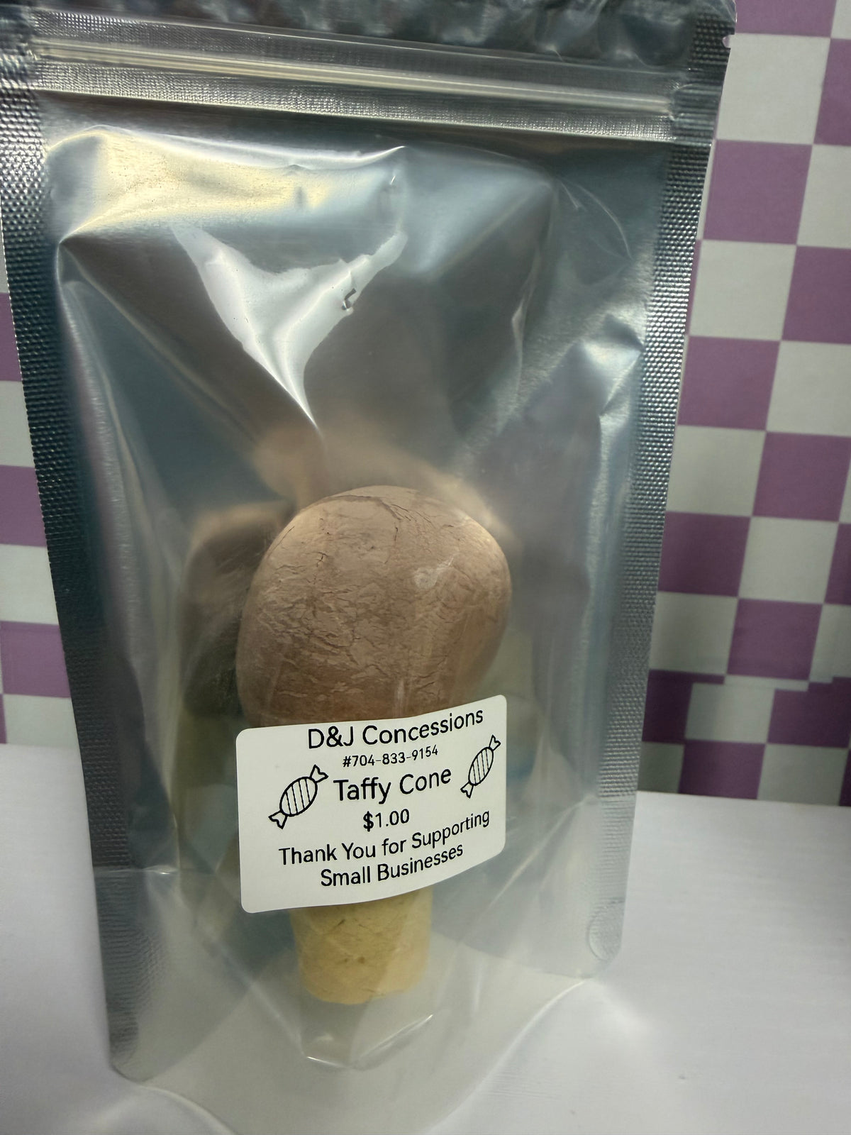 Freeze-Dried Taffy with Cone