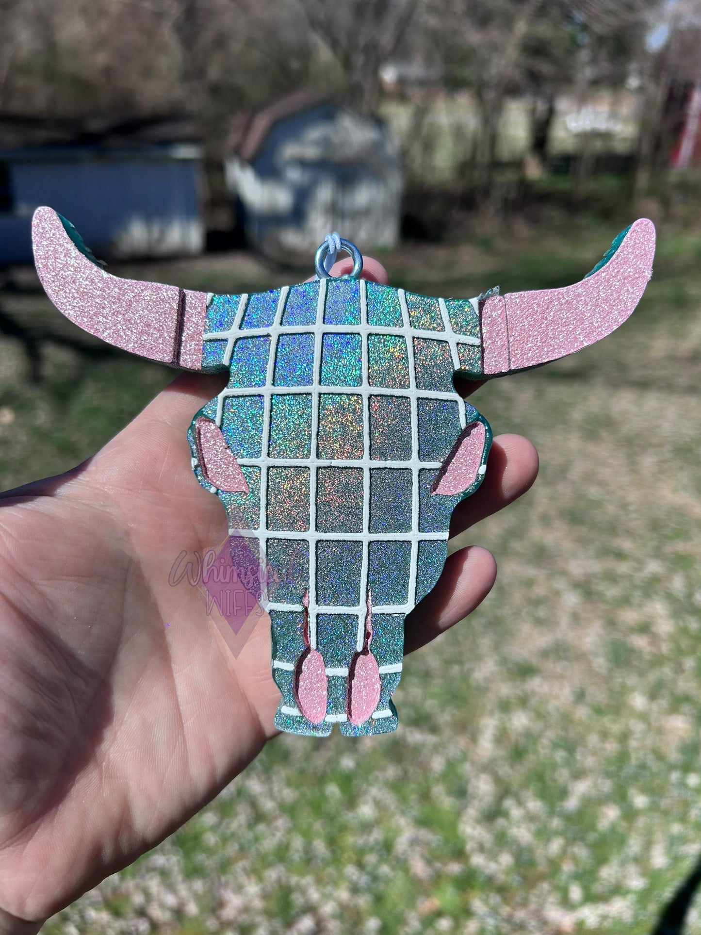 Disco Bull Skull Freshie