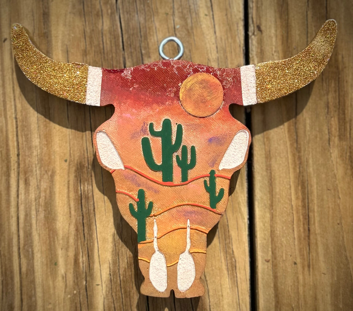 Desert Scape Bull Skull Freshie