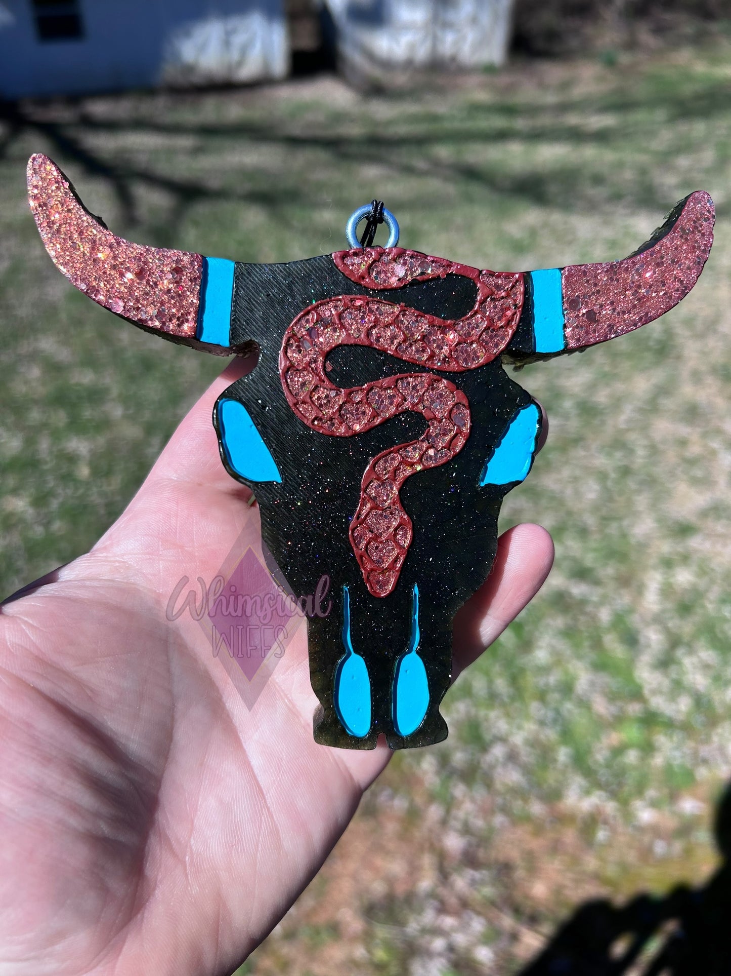 Scaly Snake Bull Skull Freshie