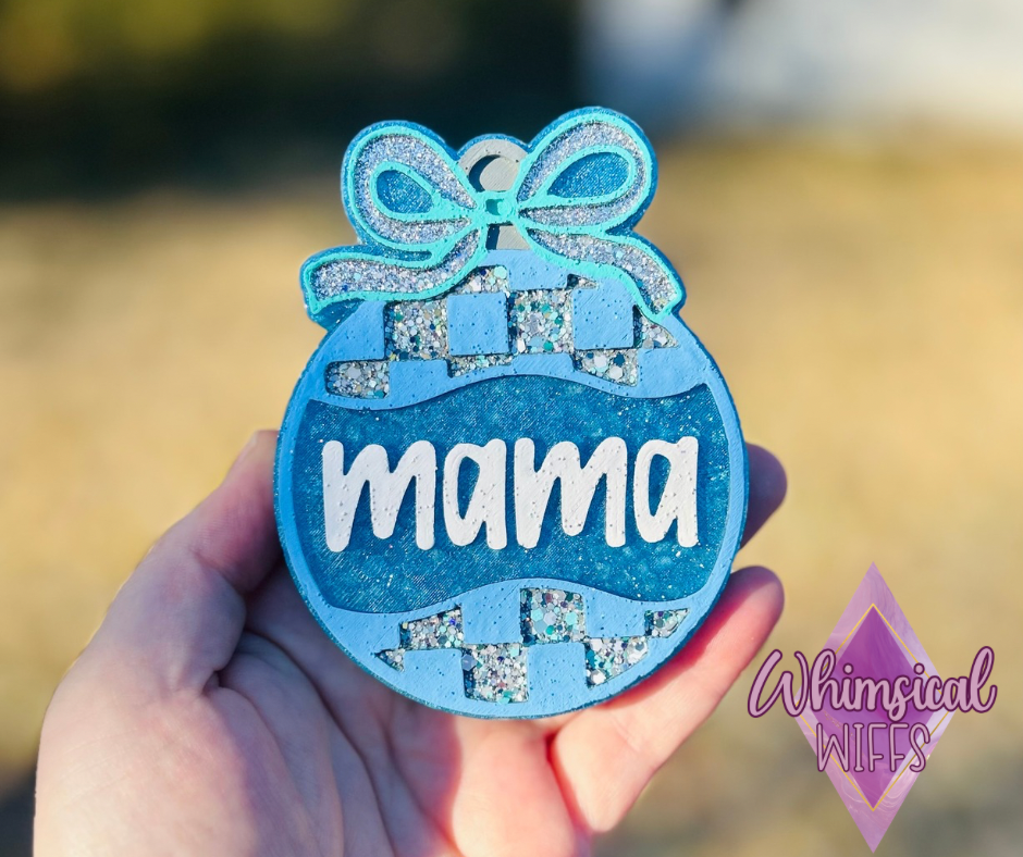 Checkered Mama Ornament Freshie