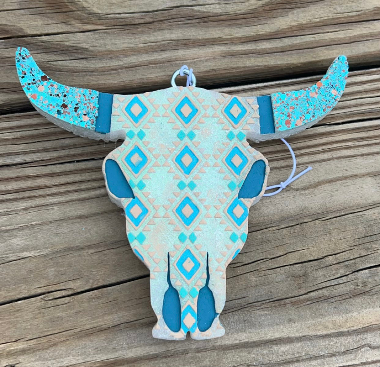 Aztec Bull Skull Freshie