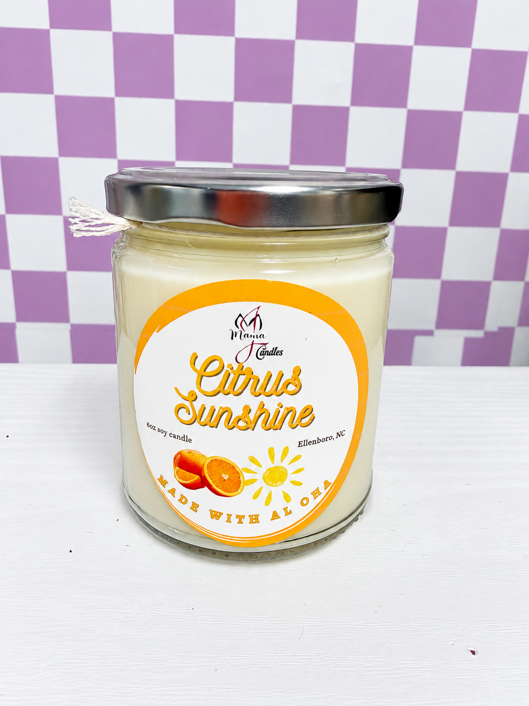 6 oz Citrus Sunshine Candle by Mama J Candles