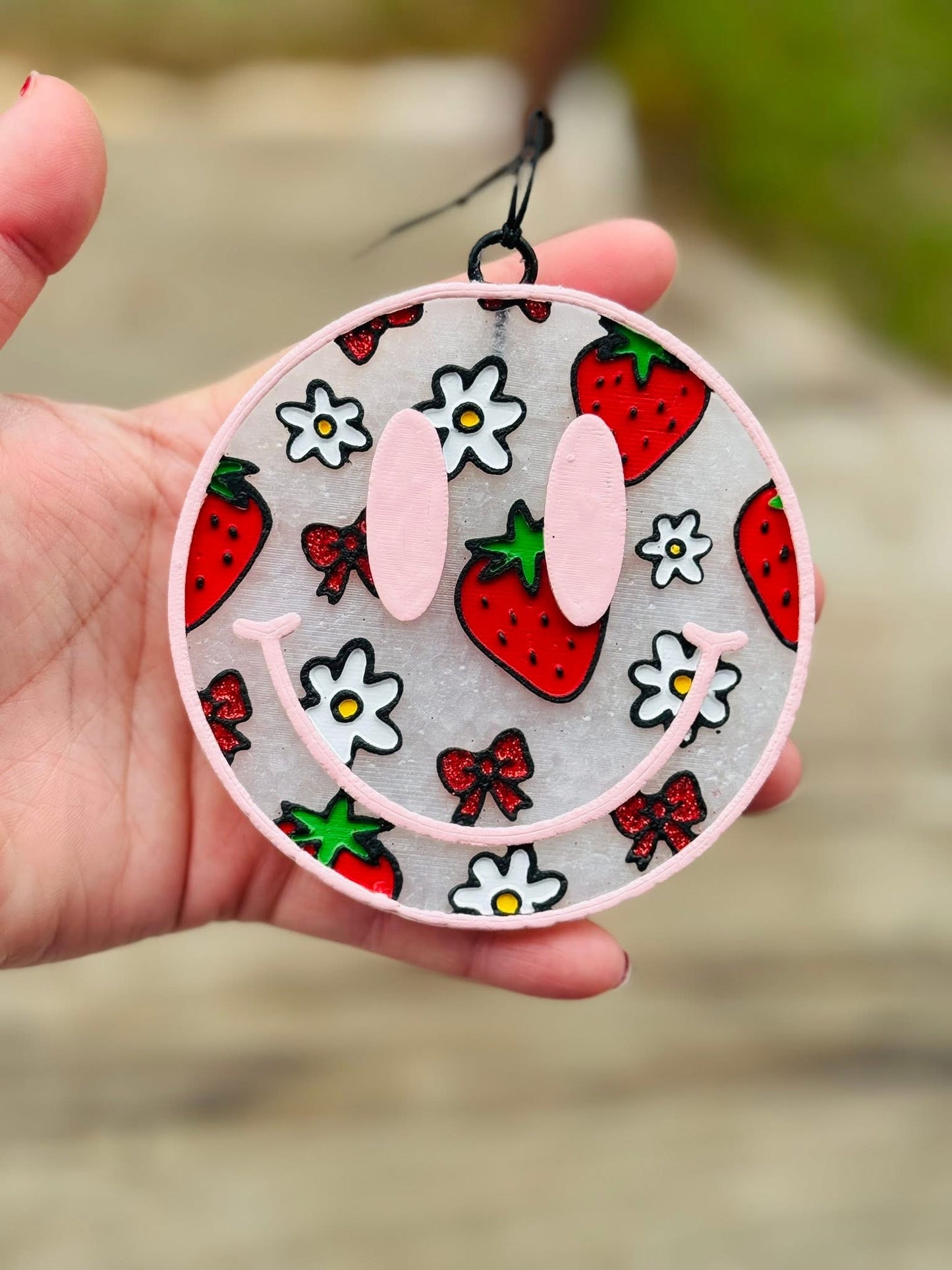 Strawberries & Daisies Smiley Mold