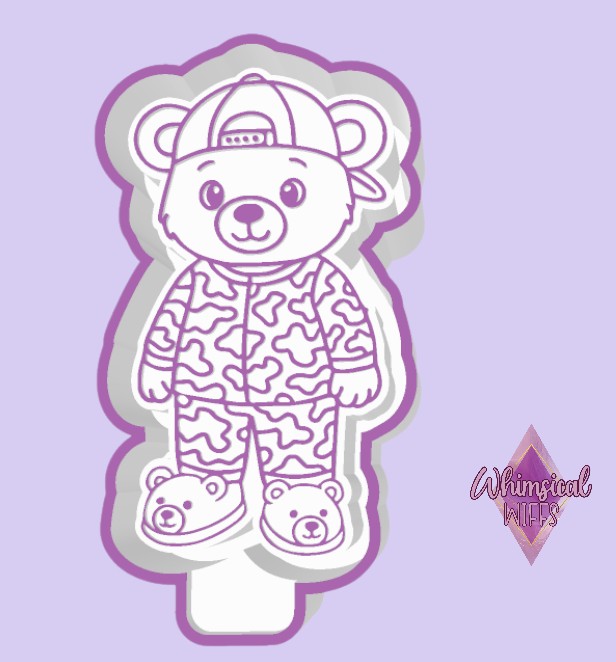Teddy in Camo Pjs Mold