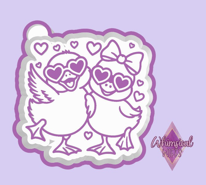 Cute Duck Couple Mold