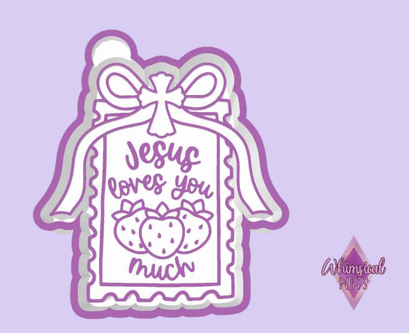 Jesus loves you much stamp Mold