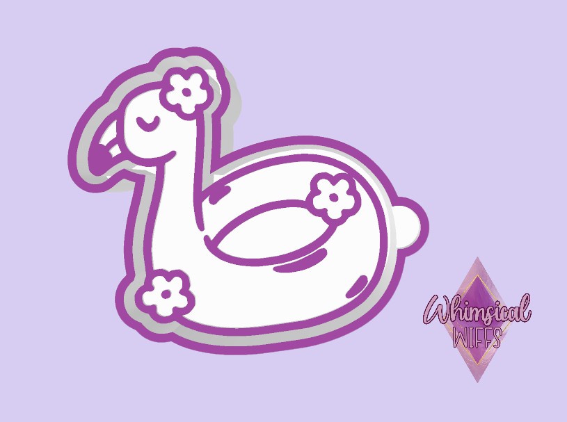 Flower Flamingo Floatie Mold