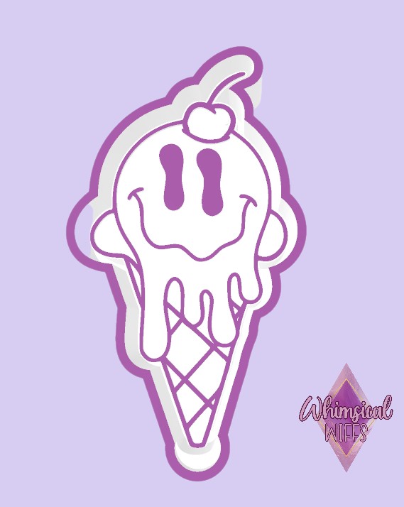 Drippy Smiley Ice Cream Mold