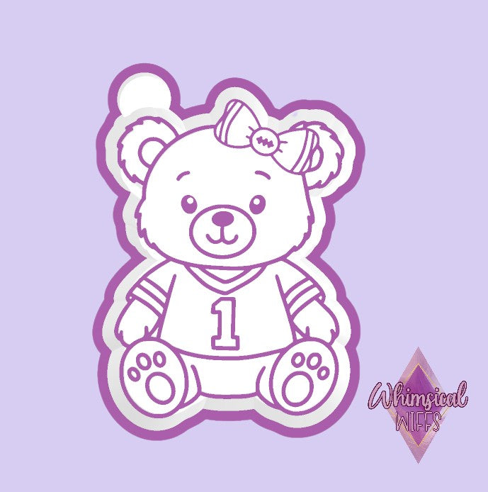 Girly Football Bear Mold