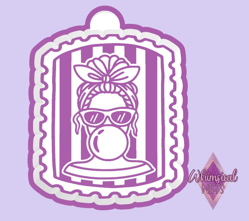 Striped Stamp Girlie Mold