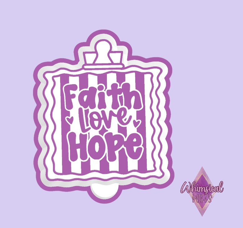 Faith Love Hope Note Mold