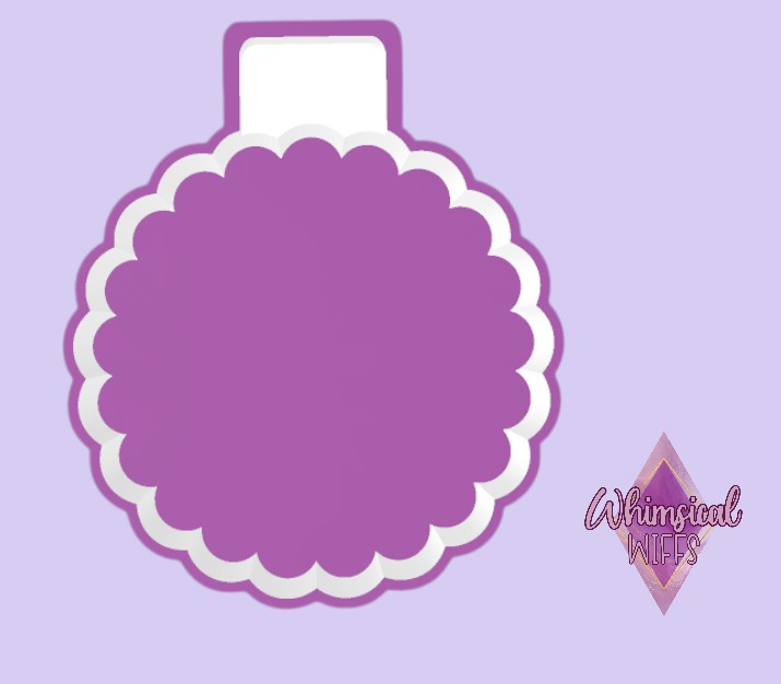 Scalloped Circle Fits 3" Cardstock Mold