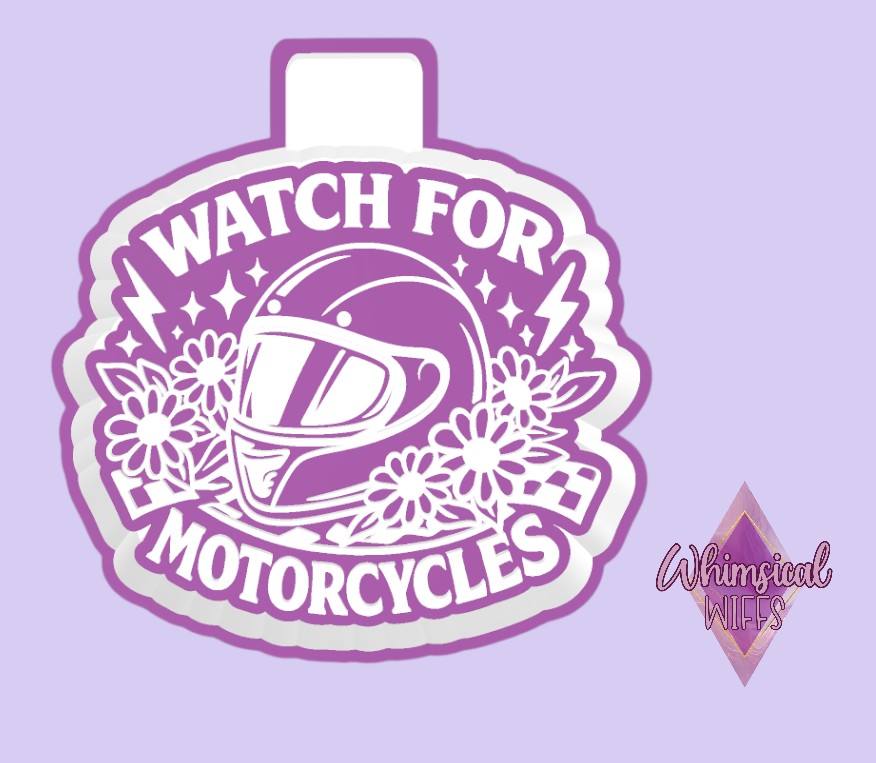 Watch for Motorcycles Floral Helmet Mold