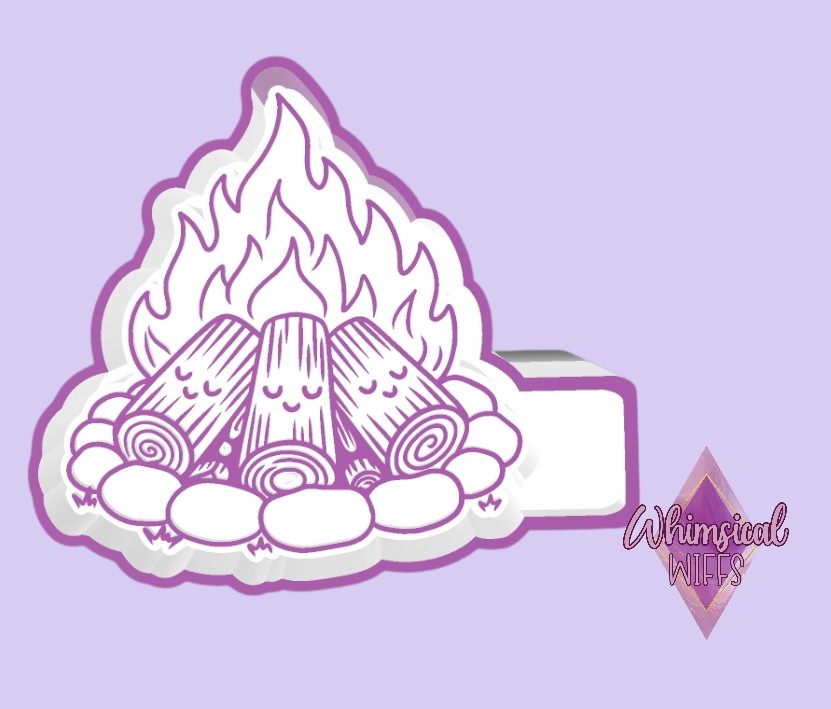 Sleepy Campfire Logs Mold