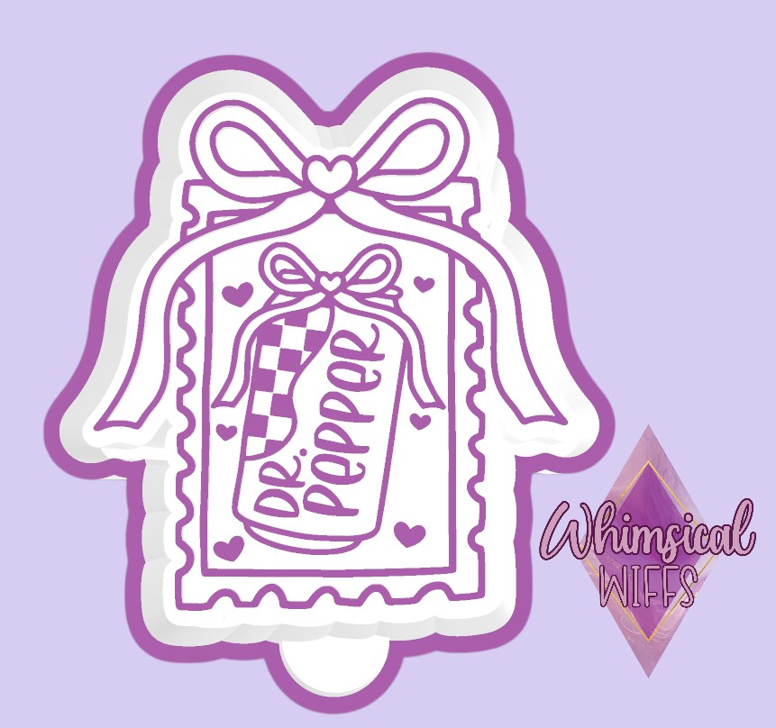 Dr.Pepper Bow Stamp Mold