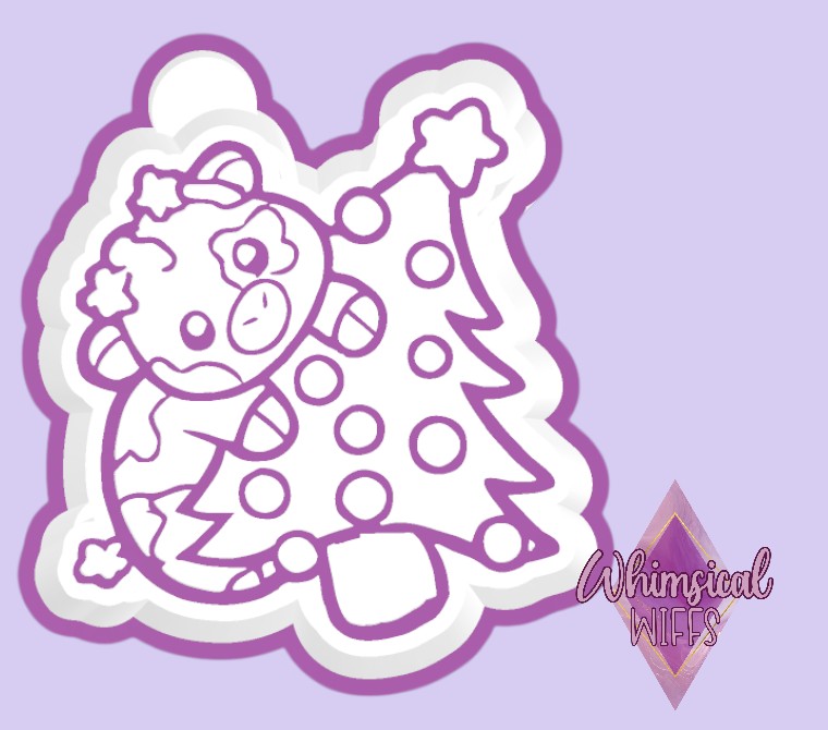 Christmas Tree Cow Mold