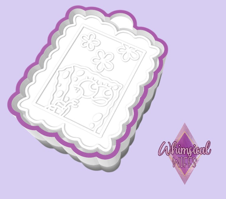 Sponge Frame freshie mold design.