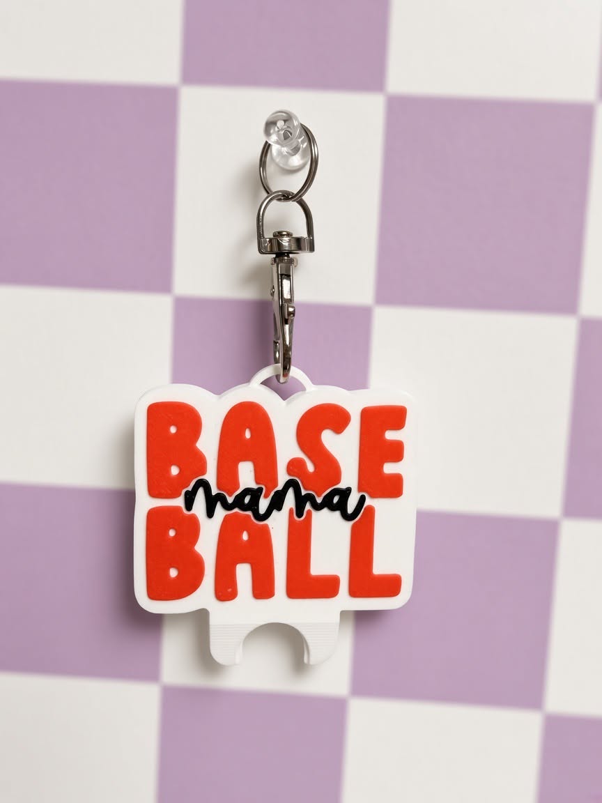 Base Mama Ball nail saver with keychain clip