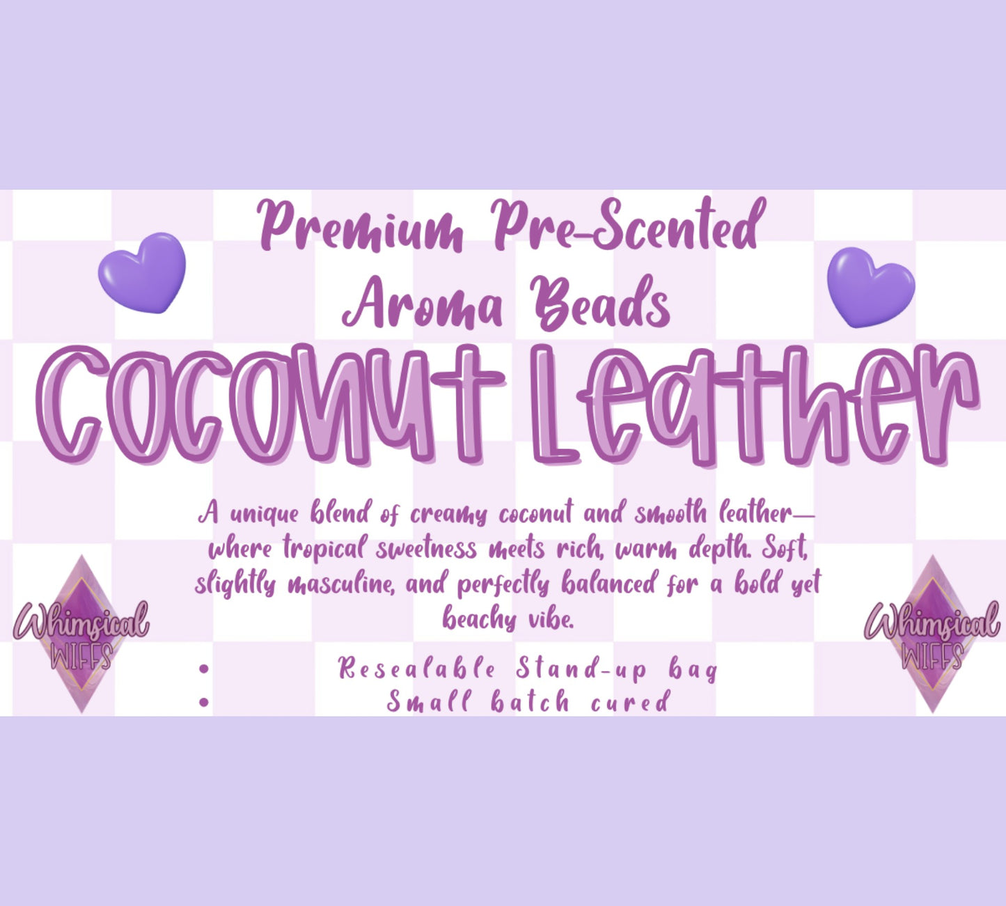 Coconut Leather Prescented Aroma Beads