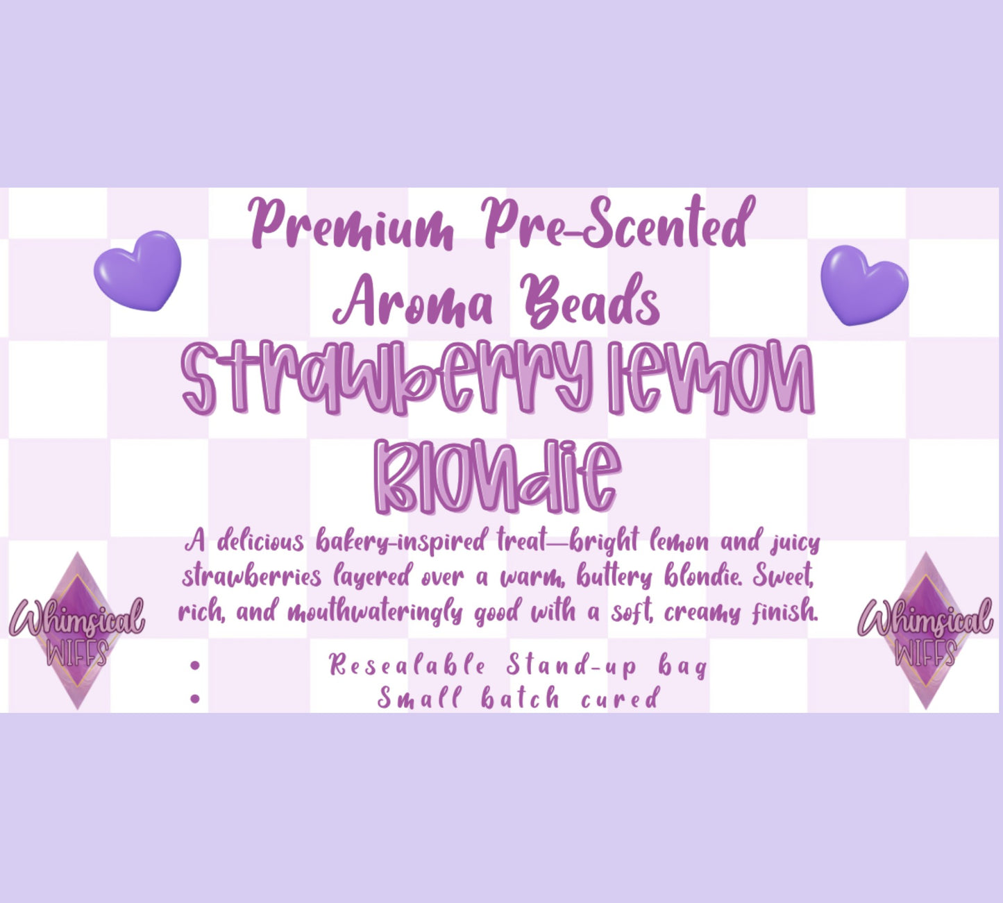 Strawberry Lemon Blondie Prescented Aroma Beads