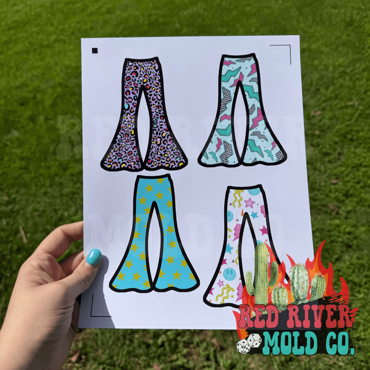 Whimsical Wiffs Bell Bottoms cardstock grab bag (8 ct)