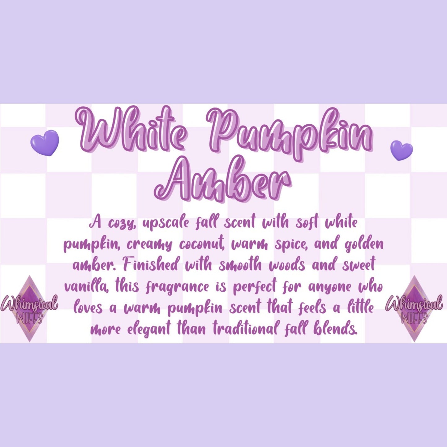 White Pumpkin Amber Prescented Aroma Beads