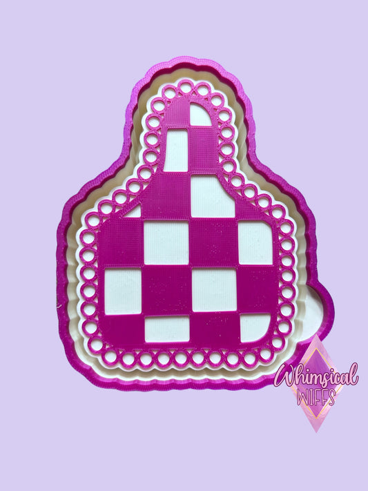 Checkered Cow tag Mold