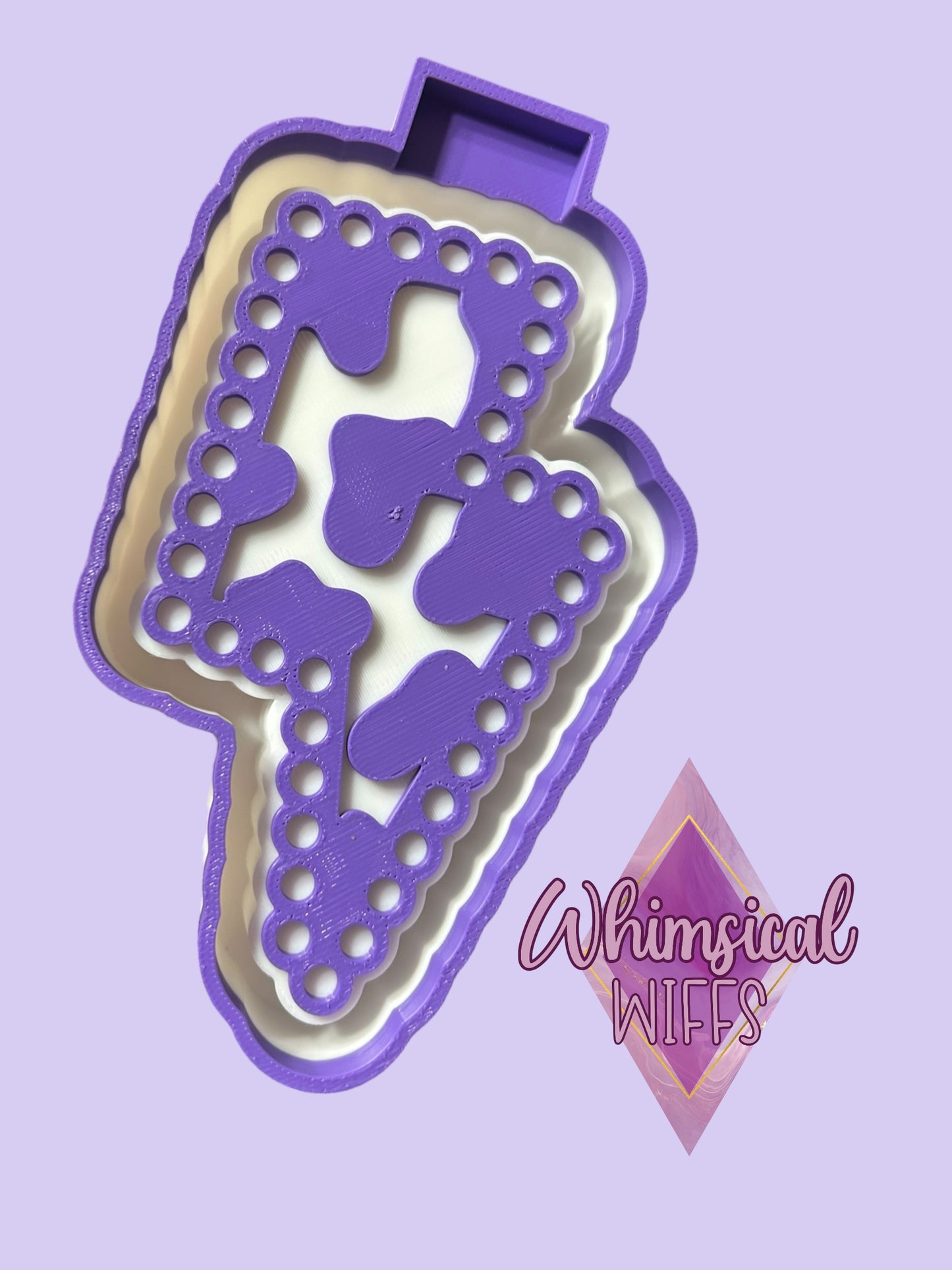 Cowprint Lightning Bolt