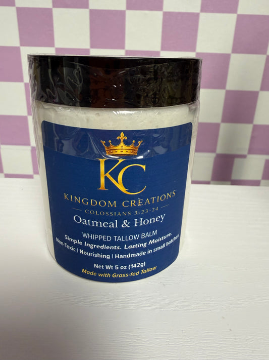 Oatmeal & Honey Whipped Tallow Balm – 5 oz